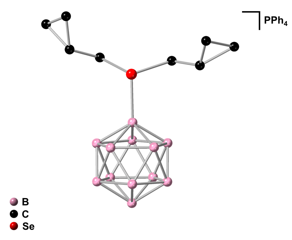 Crystal structure of a dodecaborate-based selenonium compound
